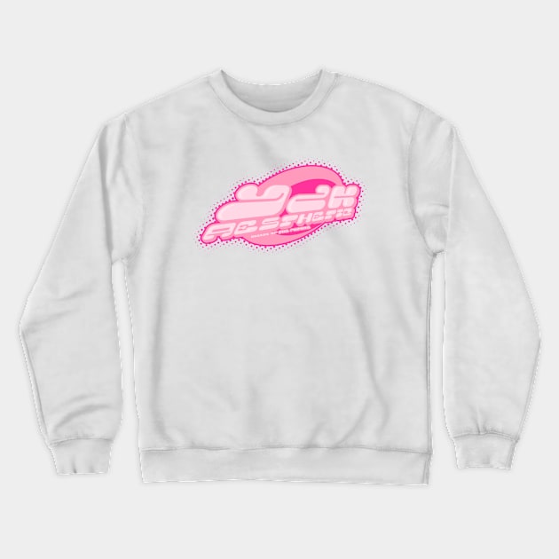 y2k aesthetic PINK Crewneck Sweatshirt by Y2kenthusiast